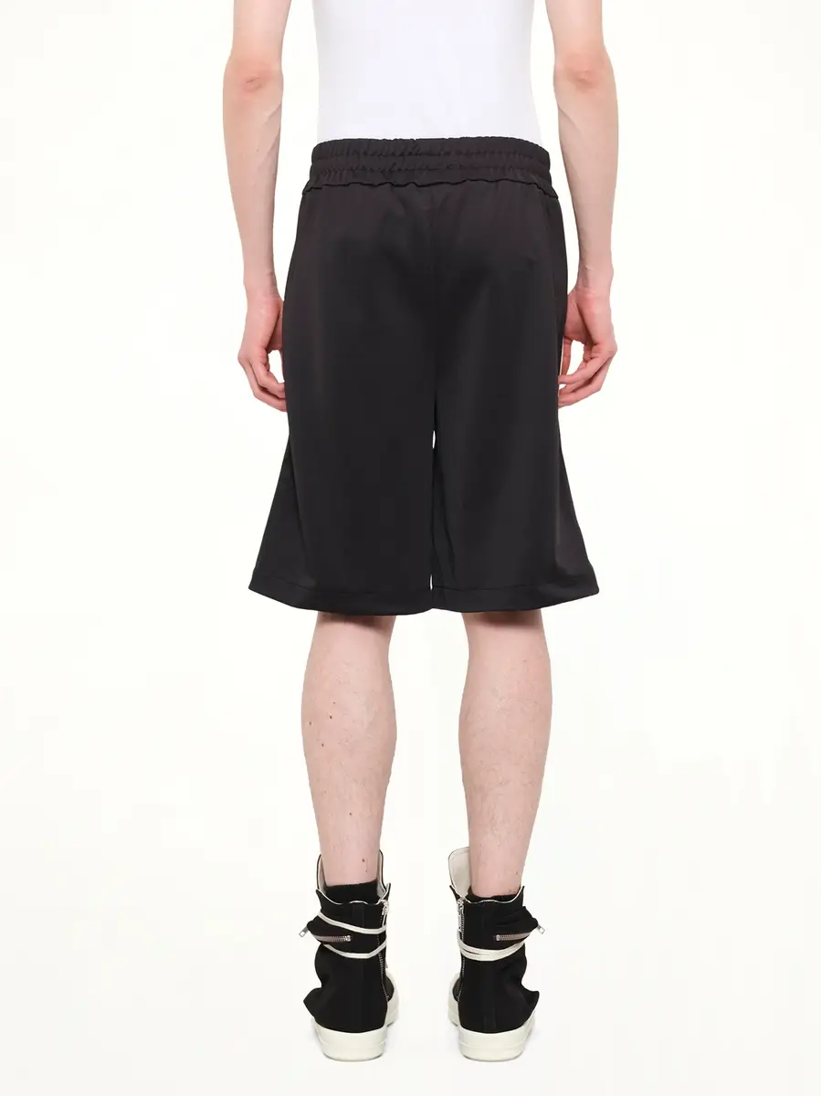 Palm Angels Classic Logo Track Shorts in Black/off White | Thumbnail 5 Palm Angels Classic Logo Track Shorts in Black/off White | Thumbnail 5