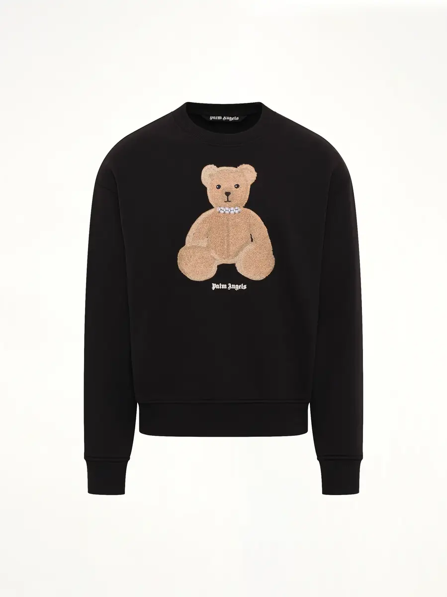 Palm Angels Bear Regular Sweatshirt in Black/brown | Thumbnail 2 Palm Angels Bear Regular Sweatshirt in Black/brown | Thumbnail 2