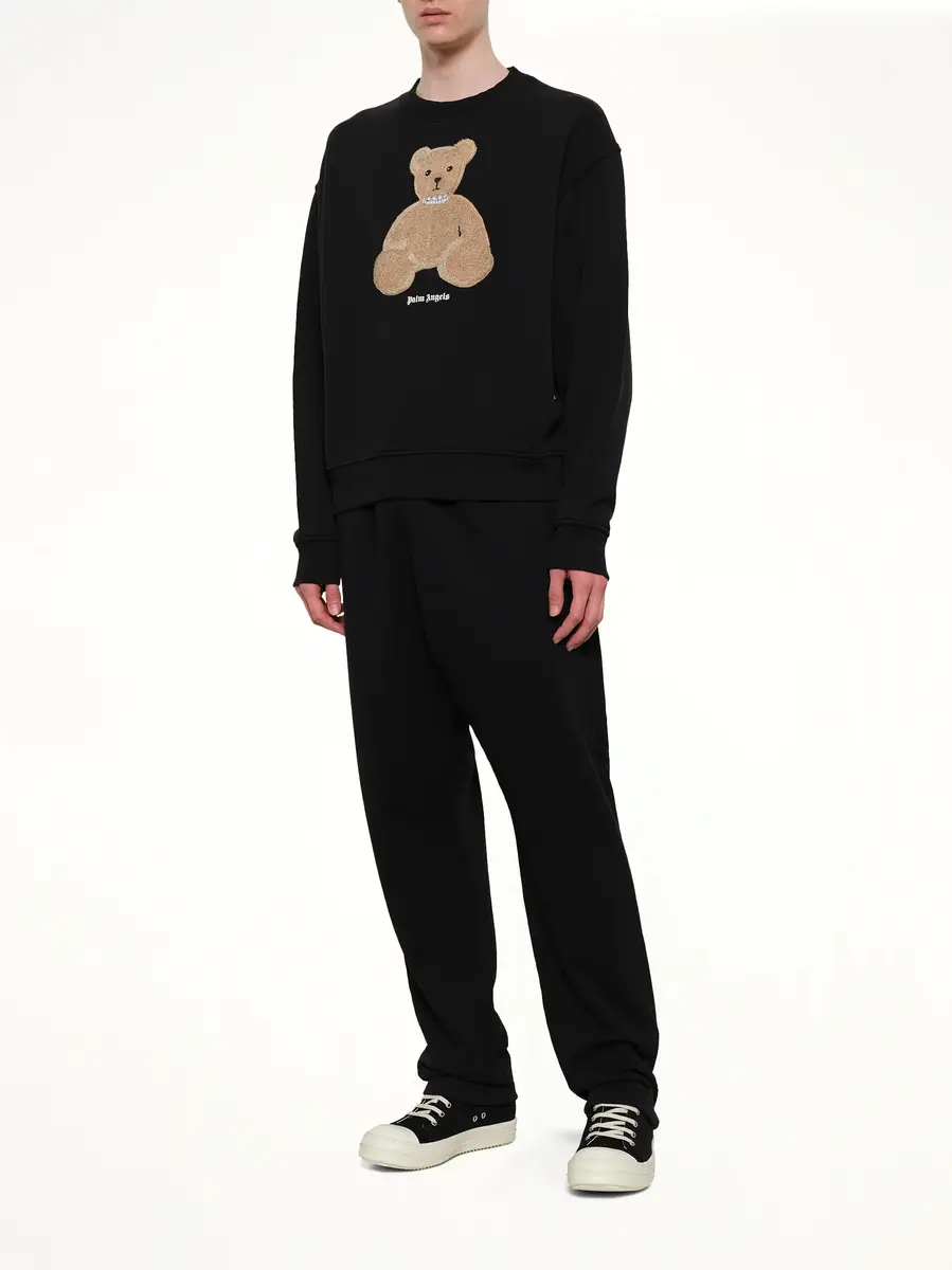 Palm Angels Bear Regular Sweatshirt in Black/brown | Thumbnail 4 Palm Angels Bear Regular Sweatshirt in Black/brown | Thumbnail 4