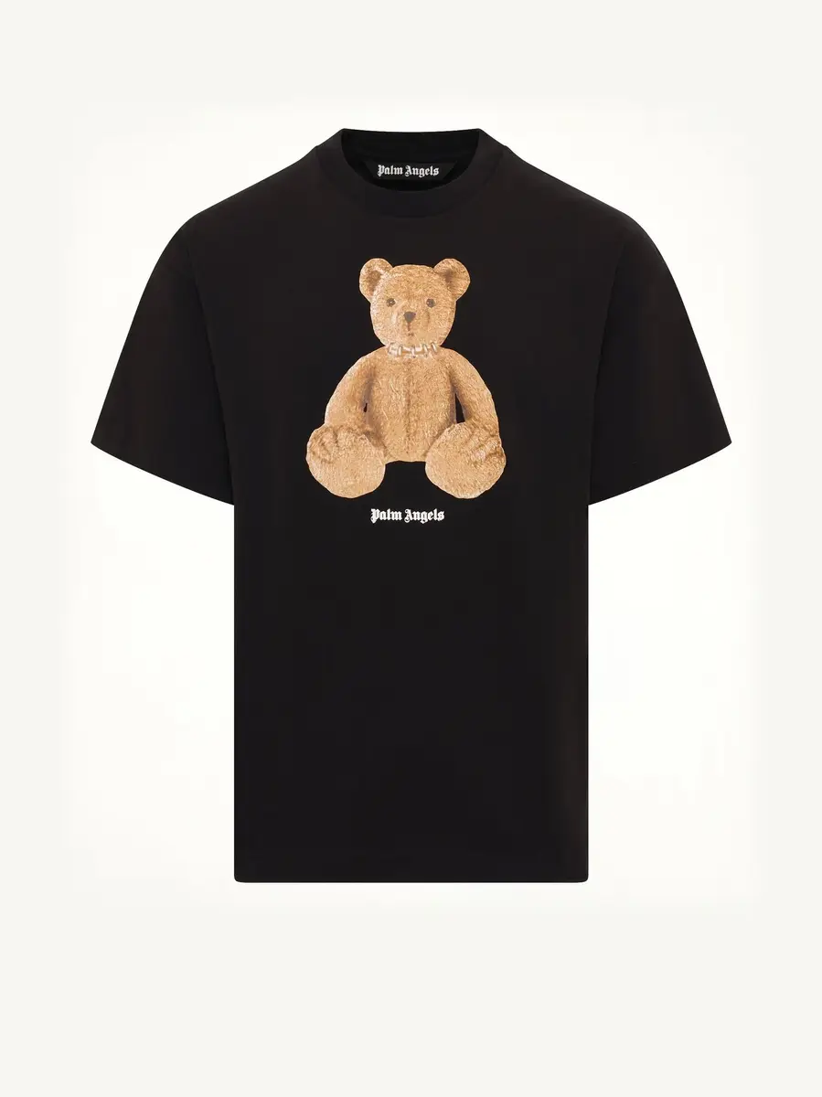 Palm Angels Bear Regular T-shirt in Black/brown | Thumbnail 2 Palm Angels Bear Regular T-shirt in Black/brown | Thumbnail 2