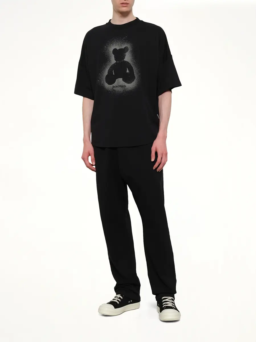 Palm Angels Spray Bear Over T-shirt in Black/dark Grey | Thumbnail 4 Palm Angels Spray Bear Over T-shirt in Black/dark Grey | Thumbnail 4