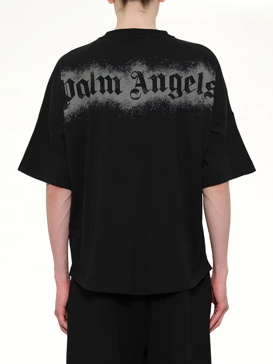 Palm Angels Spray Bear Over T-shirt in Black/dark Grey | Thumbnail 5 Palm Angels Spray Bear Over T-shirt in Black/dark Grey | Thumbnail 5