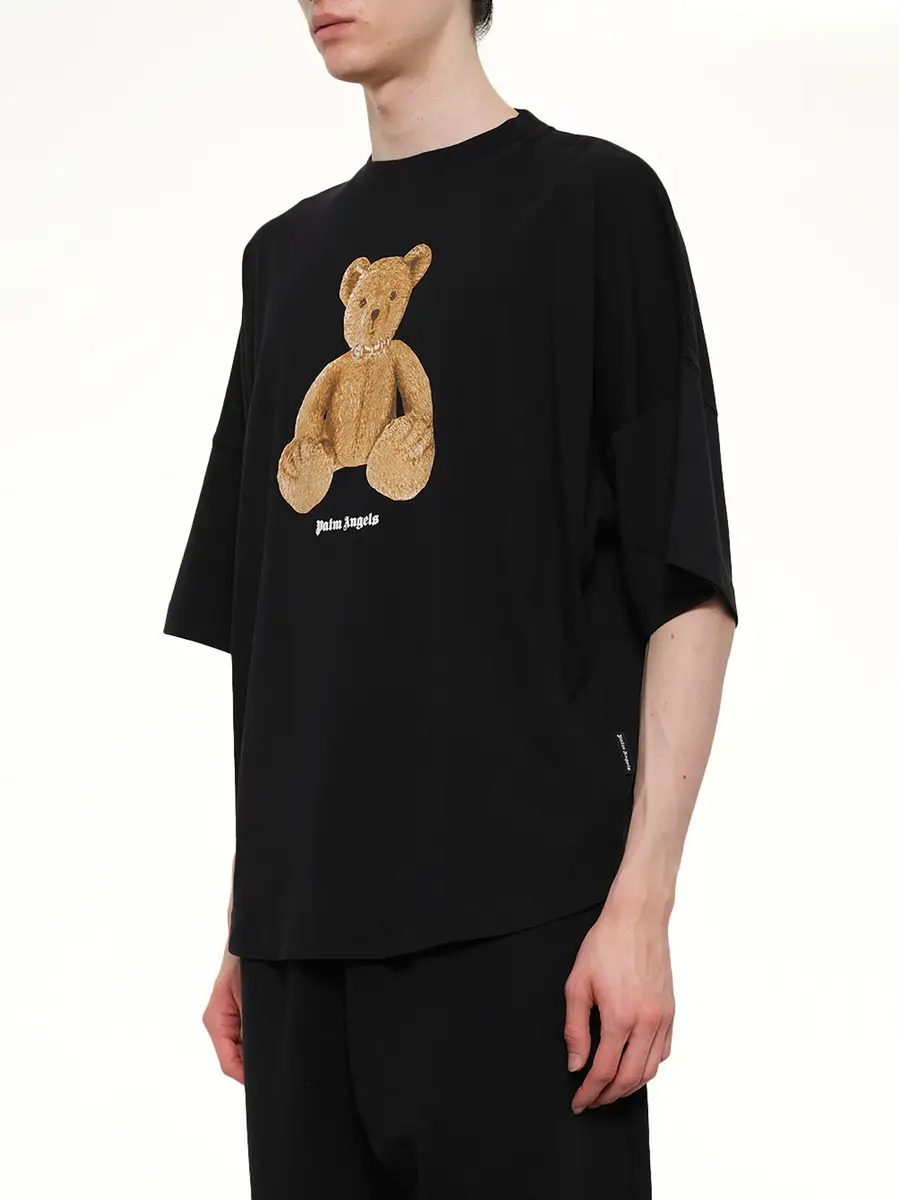 Palm Angels Bear Over T-shirt in Black/brown | Thumbnail 3 Palm Angels Bear Over T-shirt in Black/brown | Thumbnail 3
