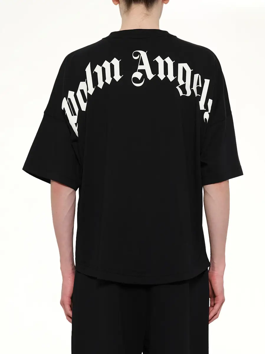 Palm Angels Classic Logo Over T-shirt in Black/off White | Thumbnail 5 Palm Angels Classic Logo Over T-shirt in Black/off White | Thumbnail 5