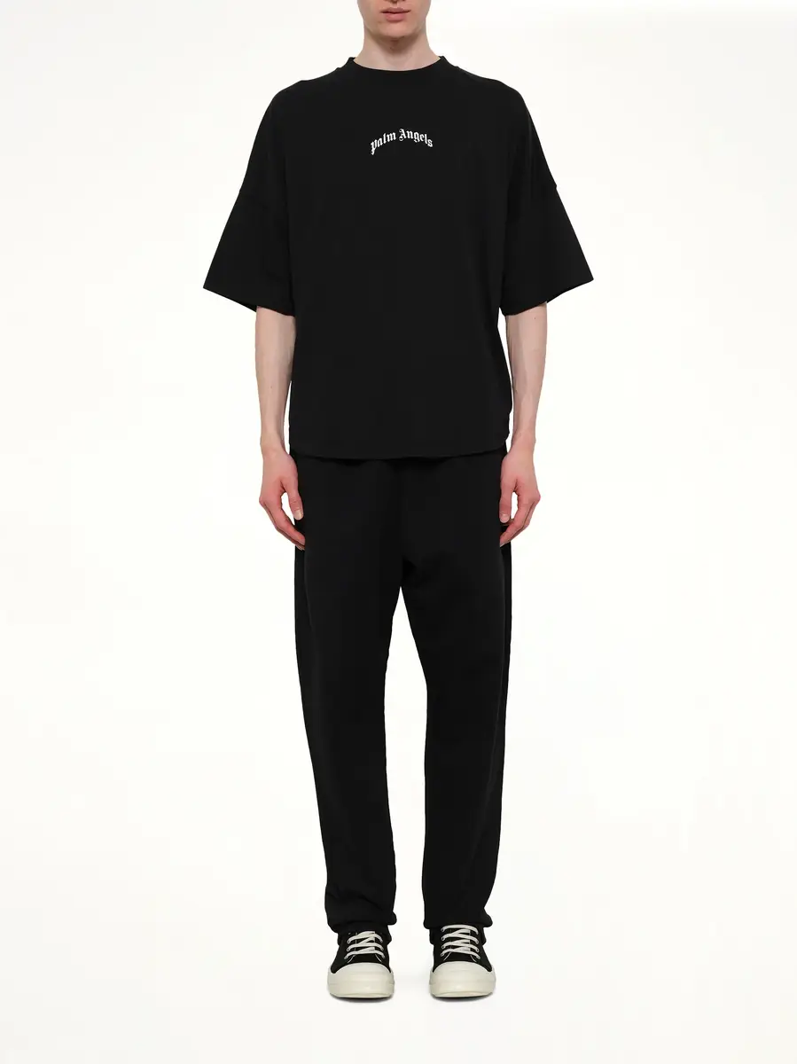 Palm Angels Classic Logo Over T-shirt in Black/off White | Thumbnail 7 Palm Angels Classic Logo Over T-shirt in Black/off White | Thumbnail 7