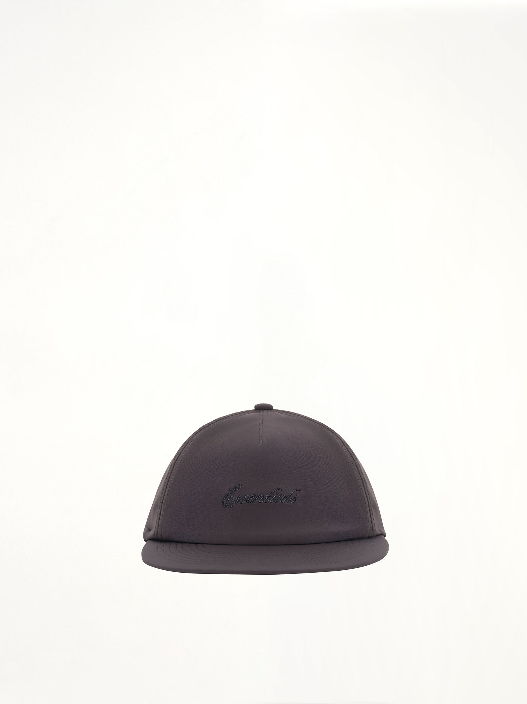 Fear of God Essentials Signature 5 Panel Hat in Vintage Black