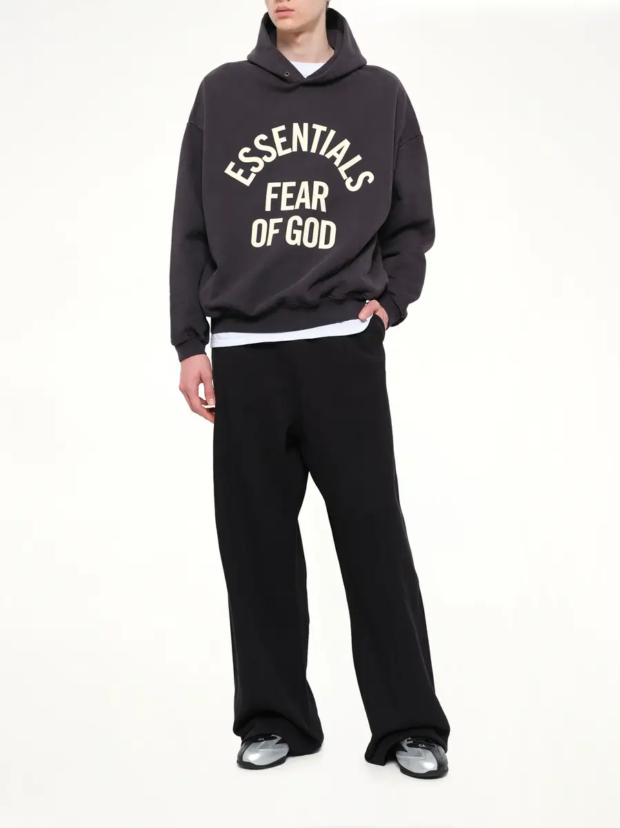 Fear of God Essentials Campus 90's Hoodie in Faded Black | Thumbnail 4 Fear of God Essentials Campus 90's Hoodie in Faded Black | Thumbnail 4