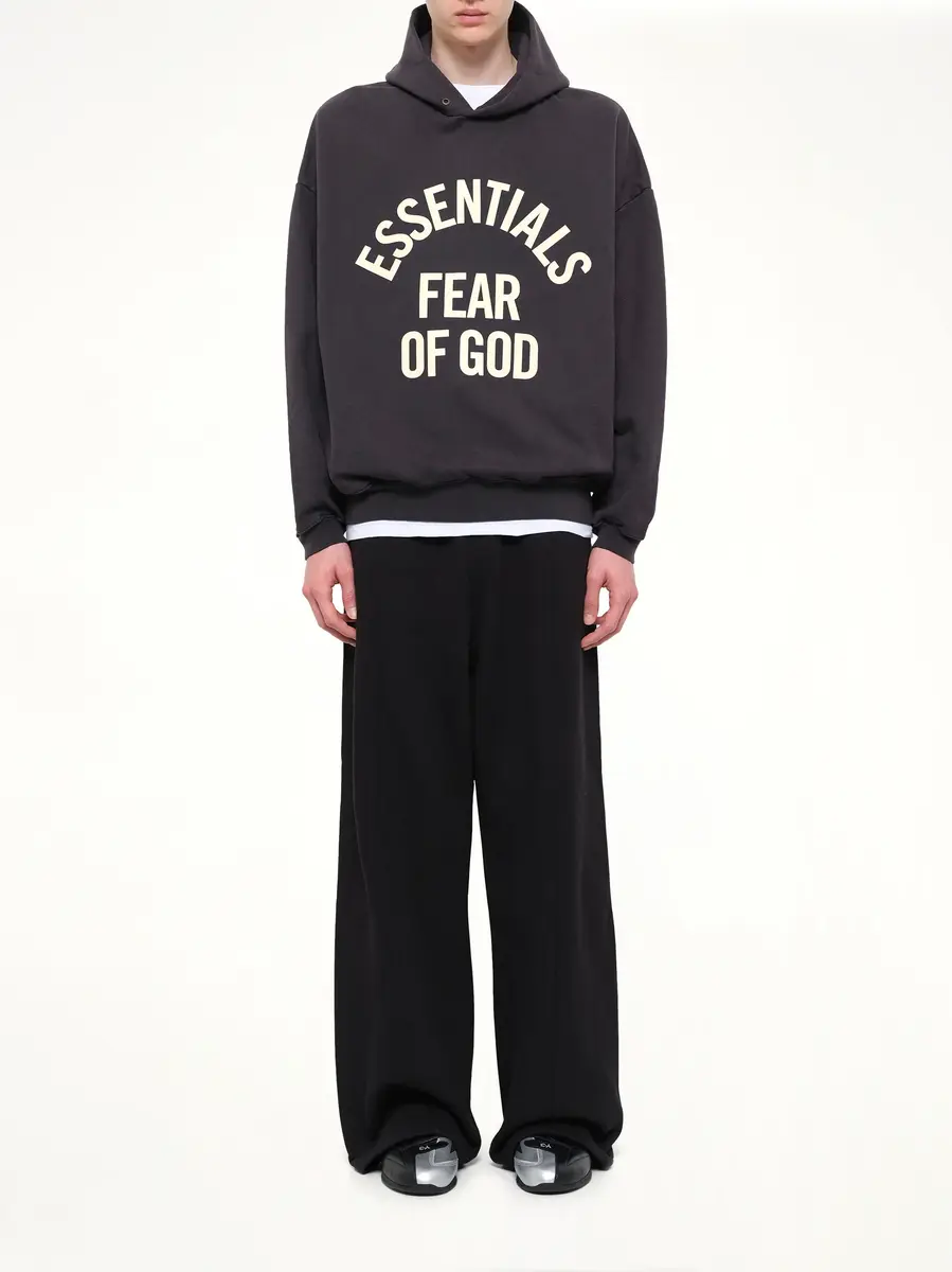 Fear of God Essentials Campus 90's Hoodie in Faded Black | Thumbnail 7 Fear of God Essentials Campus 90's Hoodie in Faded Black | Thumbnail 7