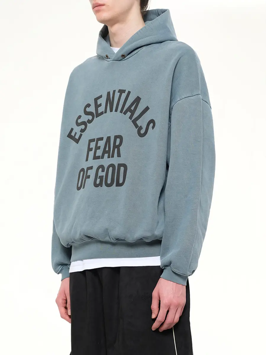 Fear of God Essentials Campus 90's Hoodie in Faded Coastal | Thumbnail 3 Fear of God Essentials Campus 90's Hoodie in Faded Coastal | Thumbnail 3