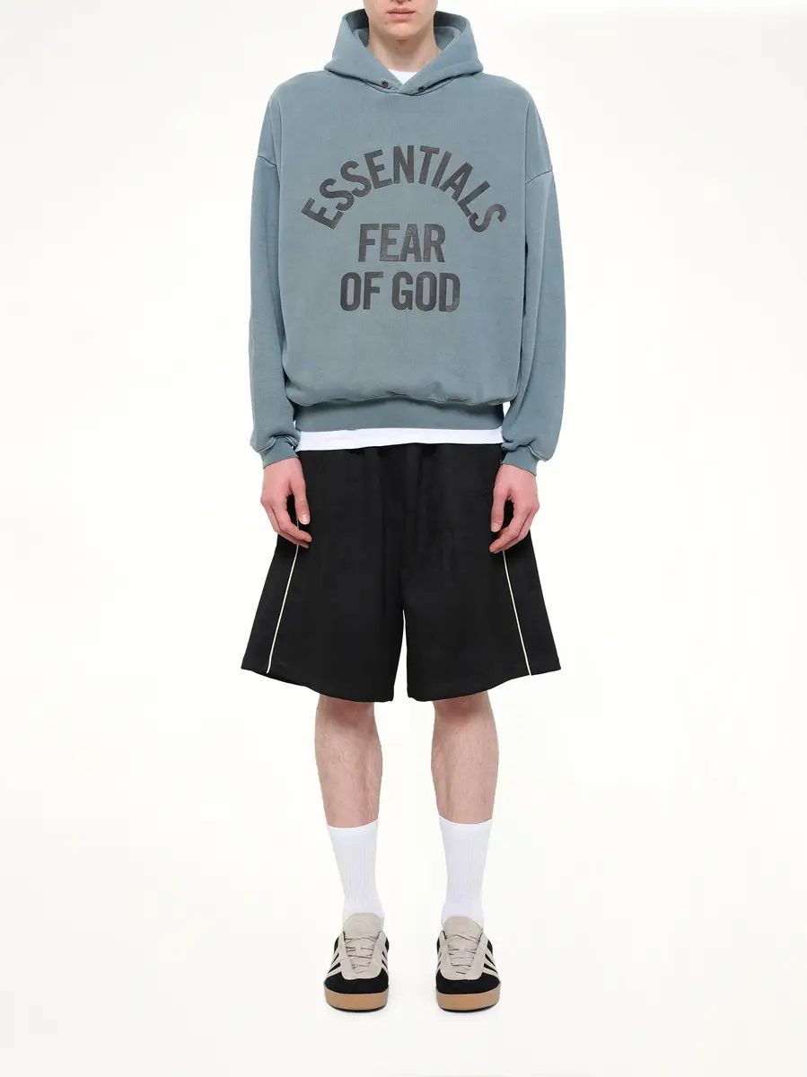 Fear of God Essentials Campus 90's Hoodie in Faded Coastal | Thumbnail 7 Fear of God Essentials Campus 90's Hoodie in Faded Coastal | Thumbnail 7