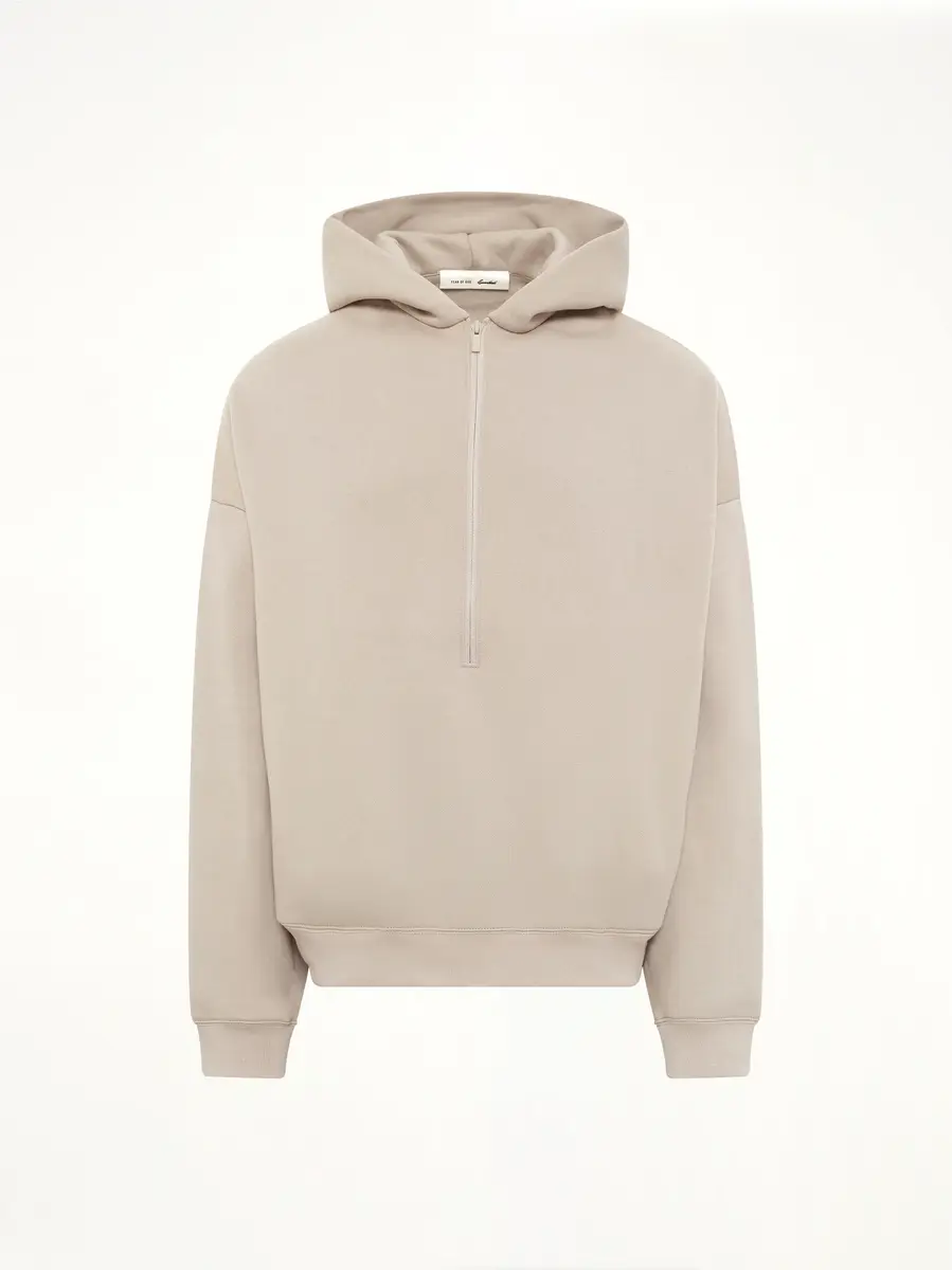 Fear of God Essentials Property Lounge Half Zip Hoodie in Seal | Thumbnail 2 Fear of God Essentials Property Lounge Half Zip Hoodie in Seal | Thumbnail 2