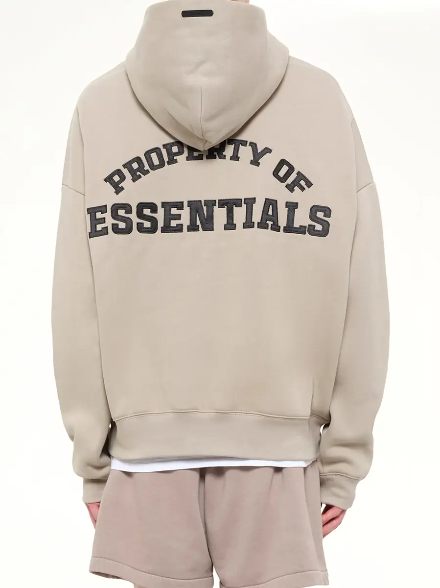 Fear of God Essentials Property Lounge Half Zip Hoodie in Seal | Thumbnail 5 Fear of God Essentials Property Lounge Half Zip Hoodie in Seal | Thumbnail 5