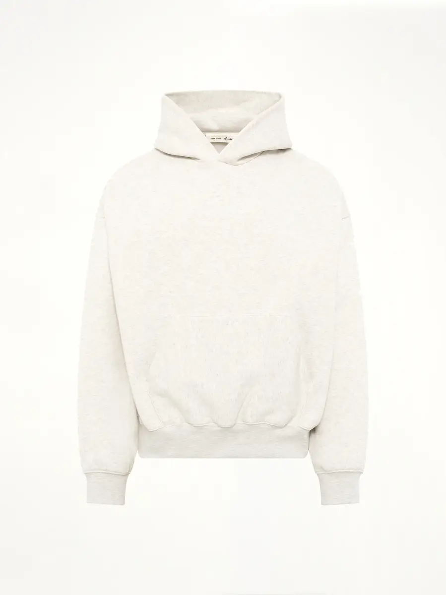 Fear of God Essentials Signature Classic Hoodie in Oatmeal Heather | Thumbnail 2 Fear of God Essentials Signature Classic Hoodie in Oatmeal Heather | Thumbnail 2