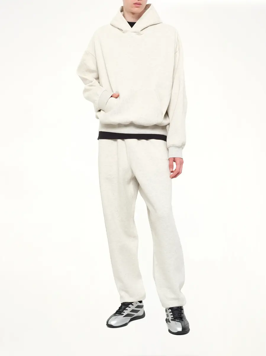 Fear of God Essentials Signature Classic Hoodie in Oatmeal Heather | Thumbnail 4 Fear of God Essentials Signature Classic Hoodie in Oatmeal Heather | Thumbnail 4