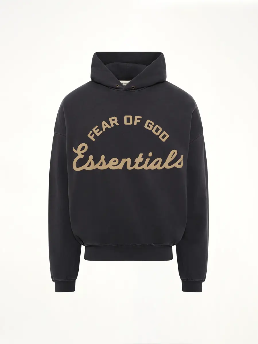 Fear of God Essentials Training 90's Hoodie in Faded Black | Thumbnail 2 Fear of God Essentials Training 90's Hoodie in Faded Black | Thumbnail 2