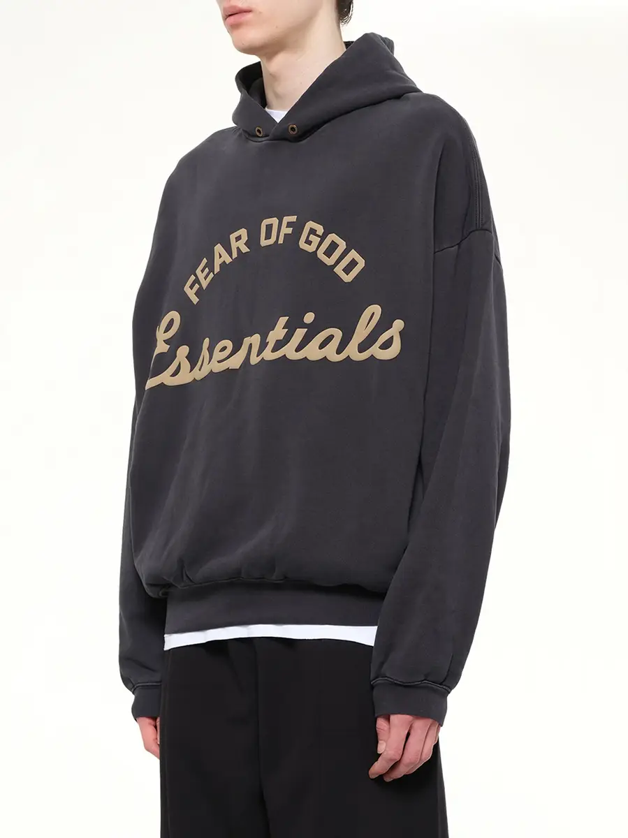 Fear of God Essentials Training 90's Hoodie in Faded Black | Thumbnail 3 Fear of God Essentials Training 90's Hoodie in Faded Black | Thumbnail 3