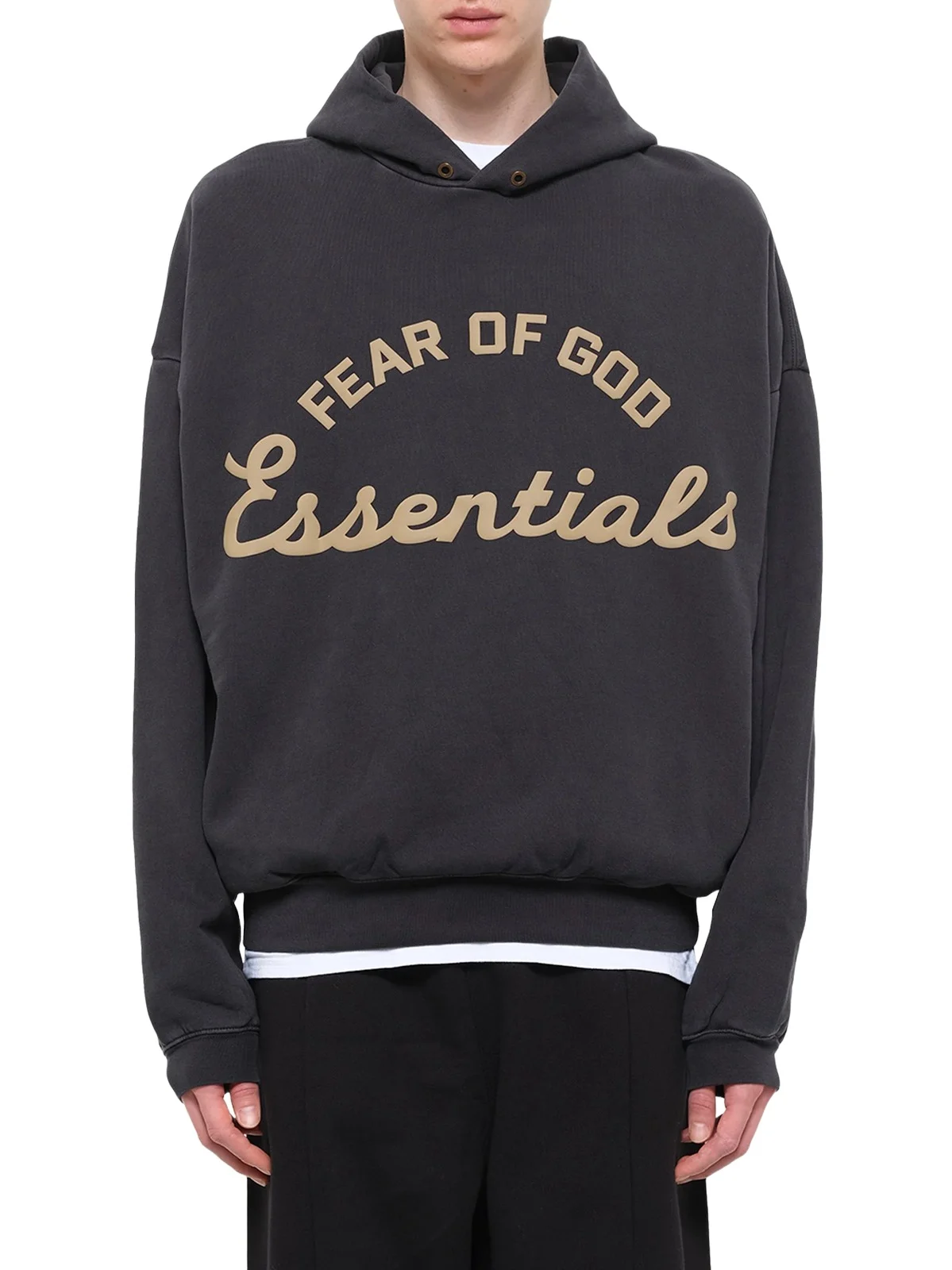 Fear of God Essentials Training 90's Hoodie in Faded Black