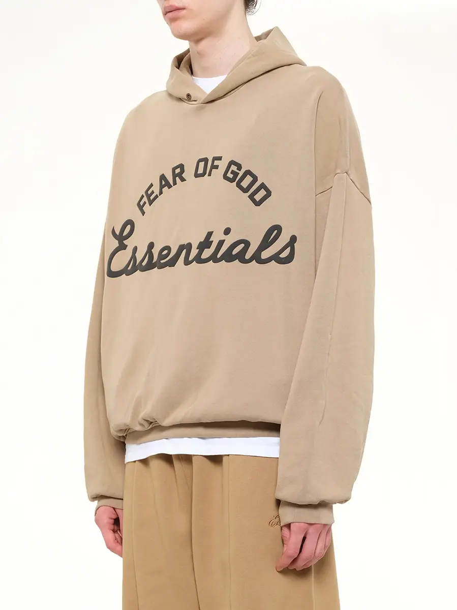 Fear of God Essentials Training 90's Hoodie in Faded Dune | Thumbnail 3 Fear of God Essentials Training 90's Hoodie in Faded Dune | Thumbnail 3