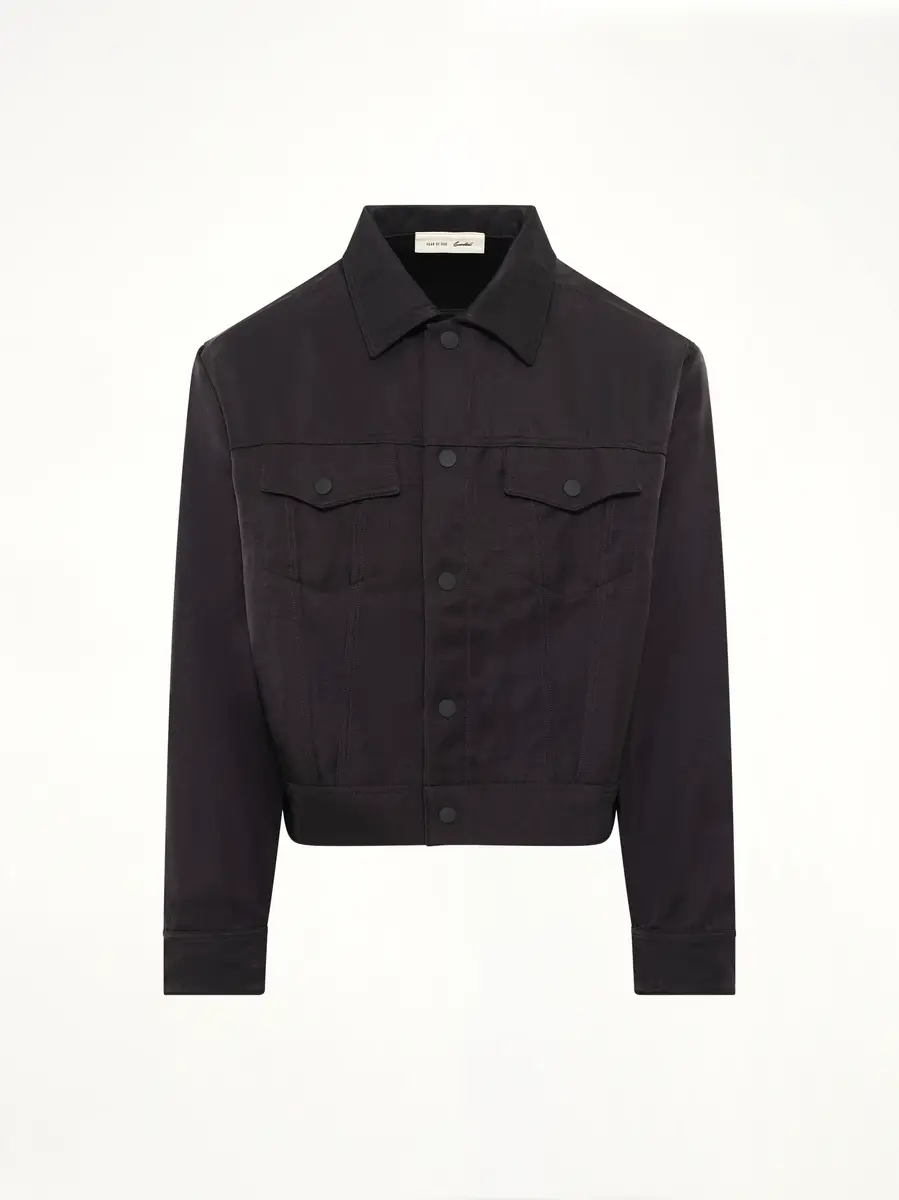 Fear of God Essentials Trucker Jacket in Vintage Black | Thumbnail 2 Fear of God Essentials Trucker Jacket in Vintage Black | Thumbnail 2