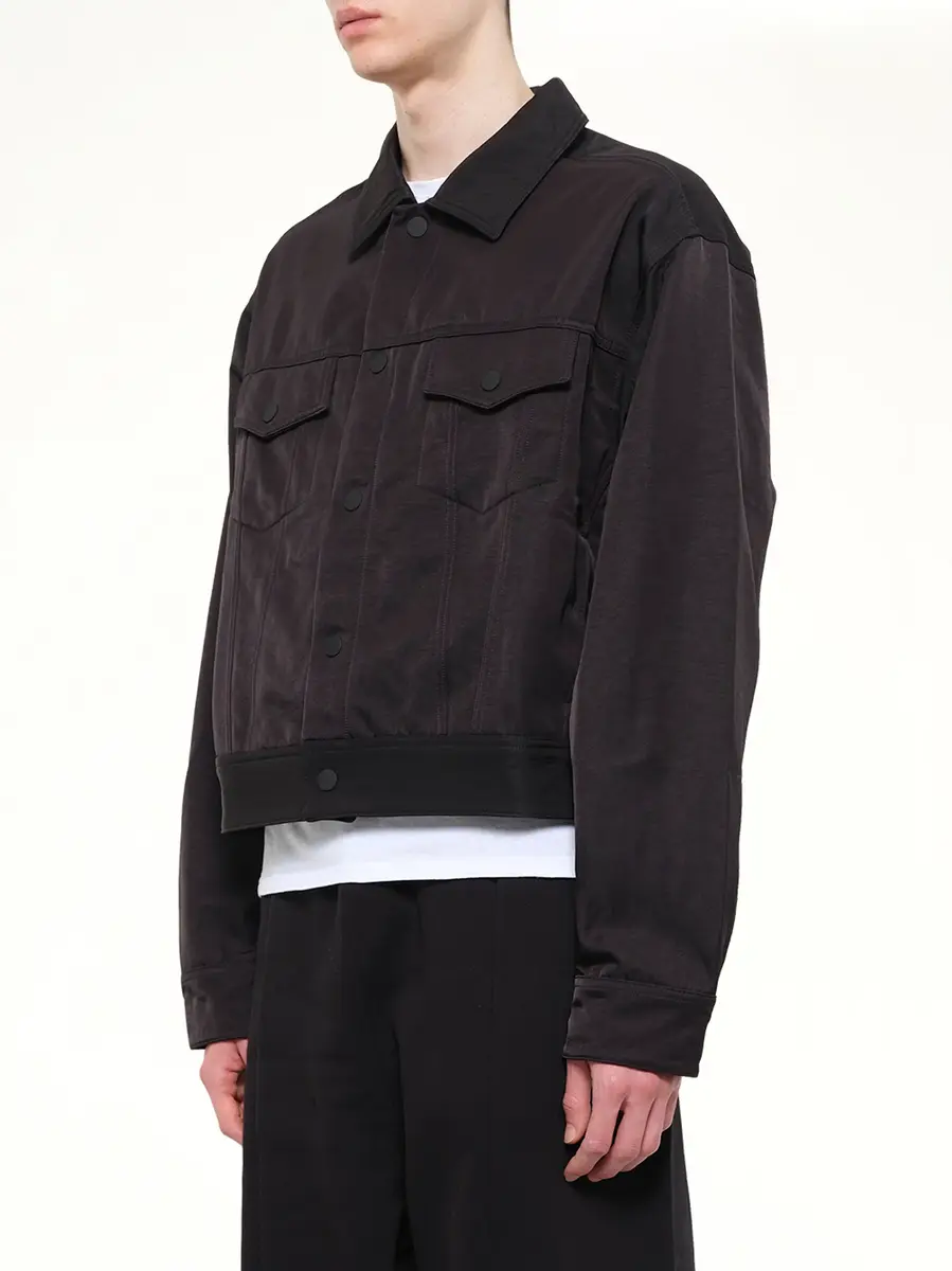 Fear of God Essentials Trucker Jacket in Vintage Black | Thumbnail 3 Fear of God Essentials Trucker Jacket in Vintage Black | Thumbnail 3