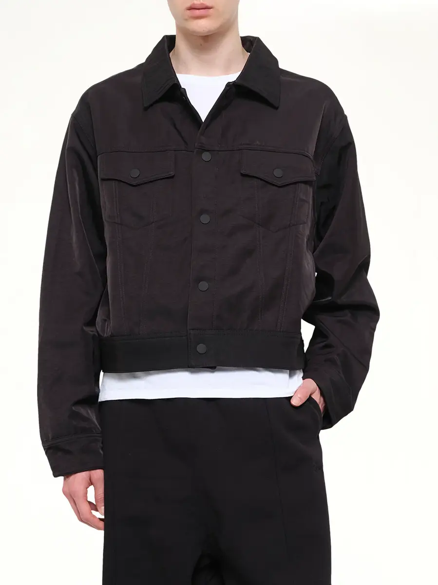 Fear of God Essentials Trucker Jacket in Vintage Black | Thumbnail 6 Fear of God Essentials Trucker Jacket in Vintage Black | Thumbnail 6