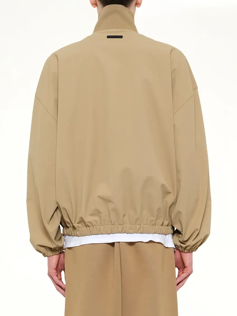 Fear of God Essentials Signature Full Zip Track Jacket in Dune | Thumbnail 5 Fear of God Essentials Signature Full Zip Track Jacket in Dune | Thumbnail 5