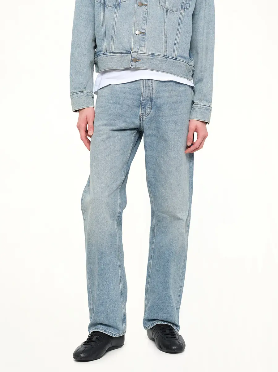 Fear of God Essentials Denim 5 Pocket Jeans in Classic Blue | Thumbnail 6 Fear of God Essentials Denim 5 Pocket Jeans in Classic Blue | Thumbnail 6