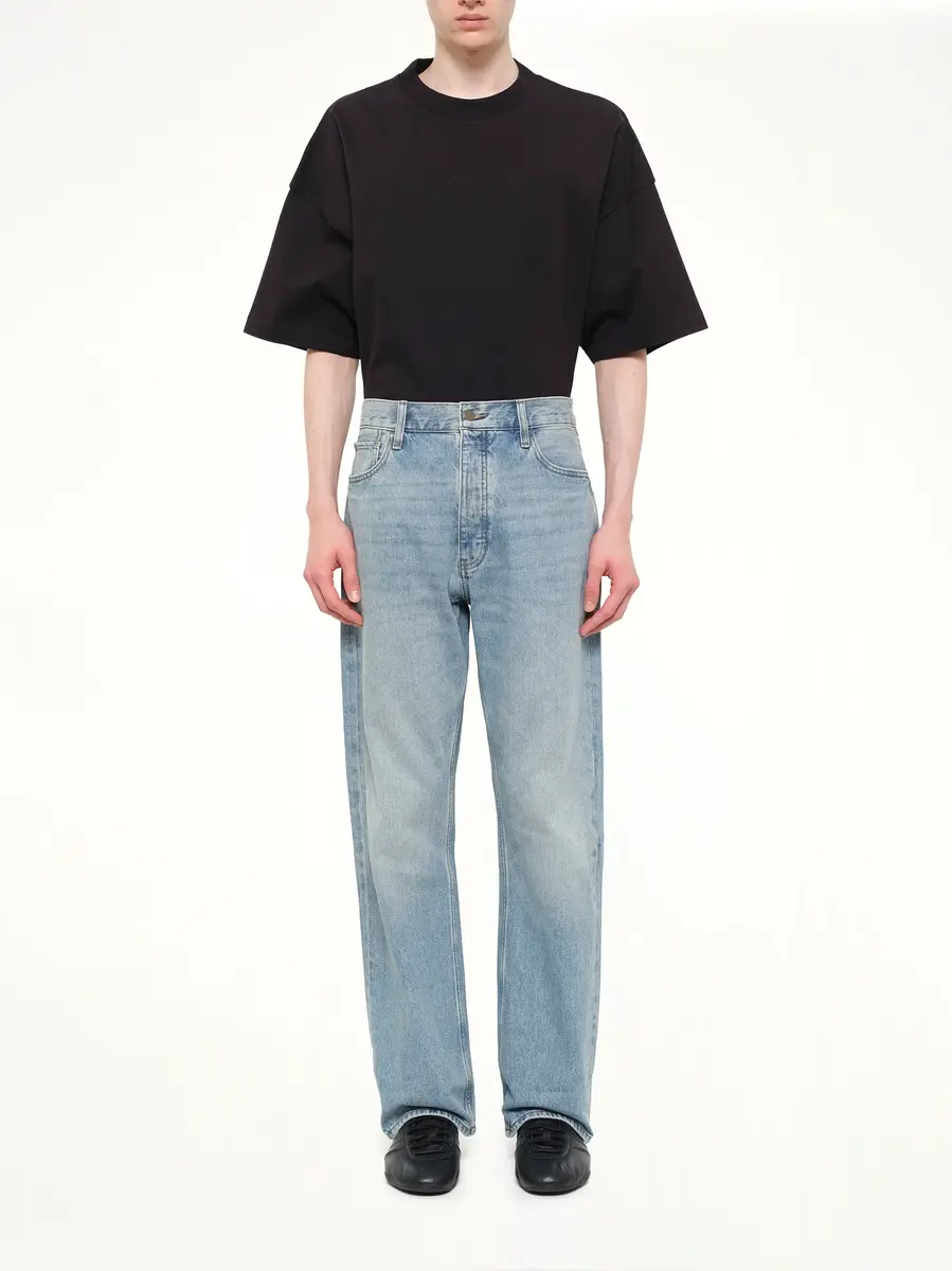 Fear of God Essentials Denim 5 Pocket Jeans in Classic Blue | Thumbnail 7 Fear of God Essentials Denim 5 Pocket Jeans in Classic Blue | Thumbnail 7