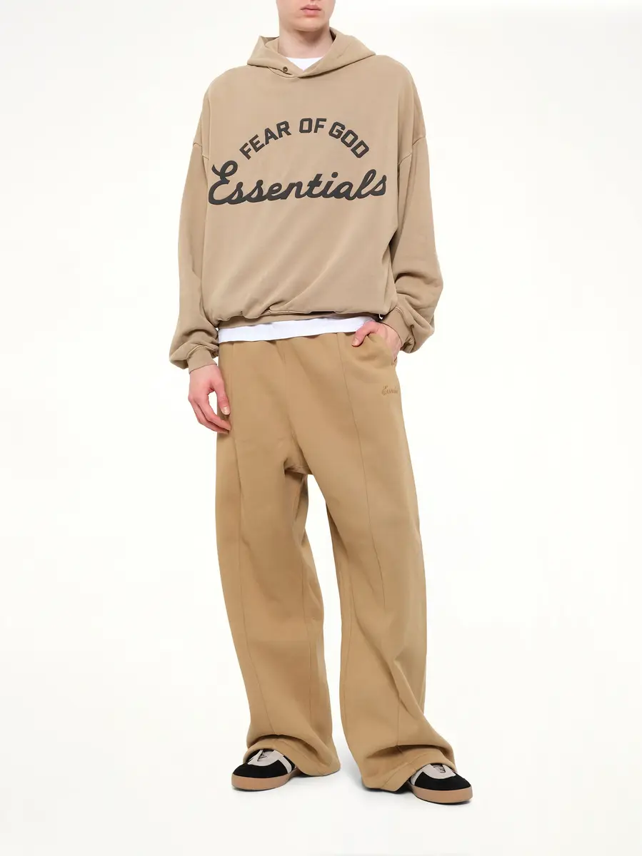 Fear of God Essentials Signature Lounge Sweatpant in Dune | Thumbnail 4 Fear of God Essentials Signature Lounge Sweatpant in Dune | Thumbnail 4