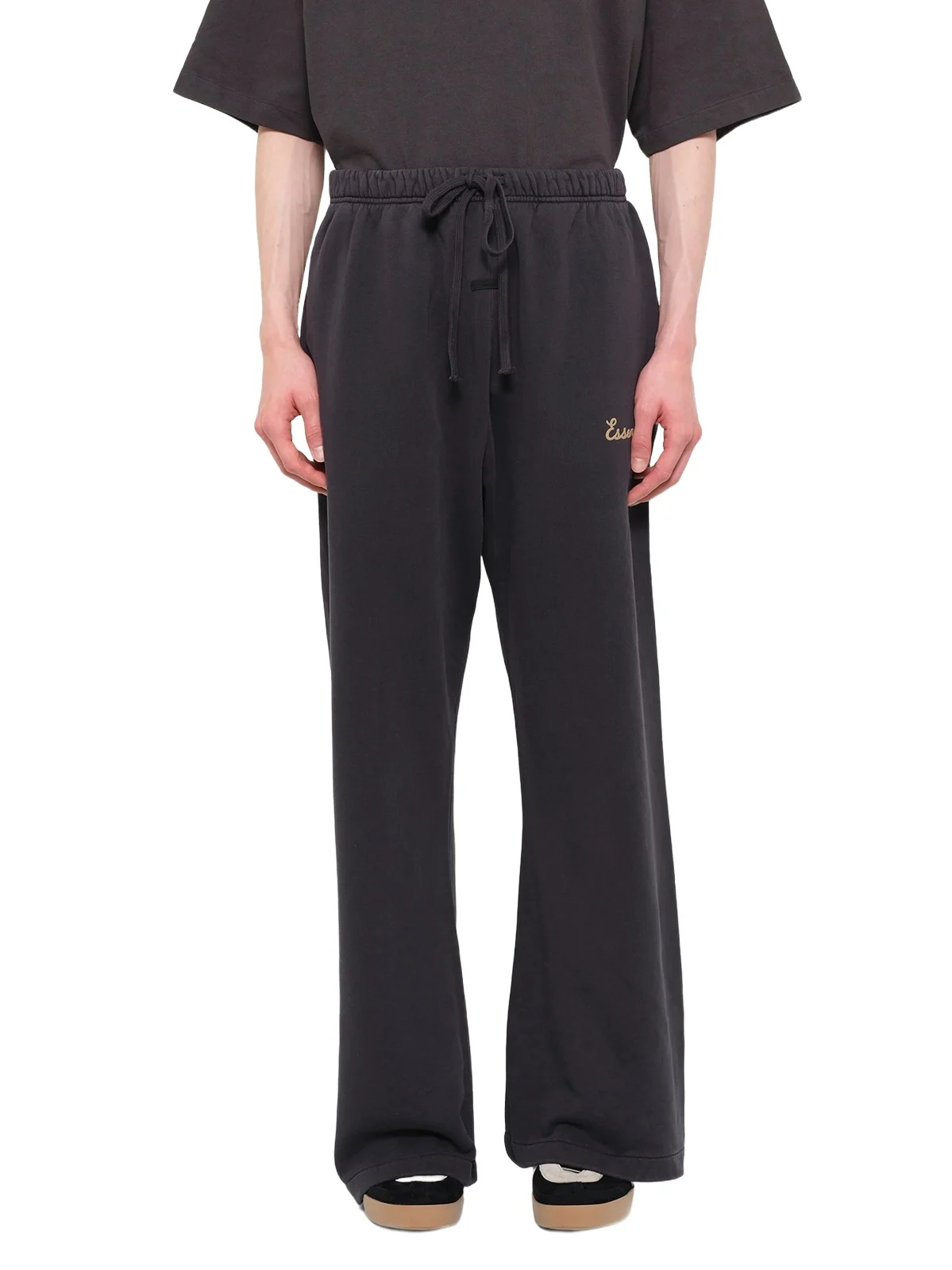Fear of God Essentials Training Classic Fit Flare Sweatpant in Faded Black