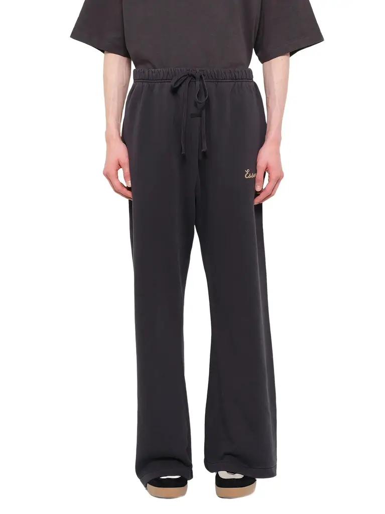 Fear of God Essentials Training Classic Fit Flare Sweatpant in Faded Black