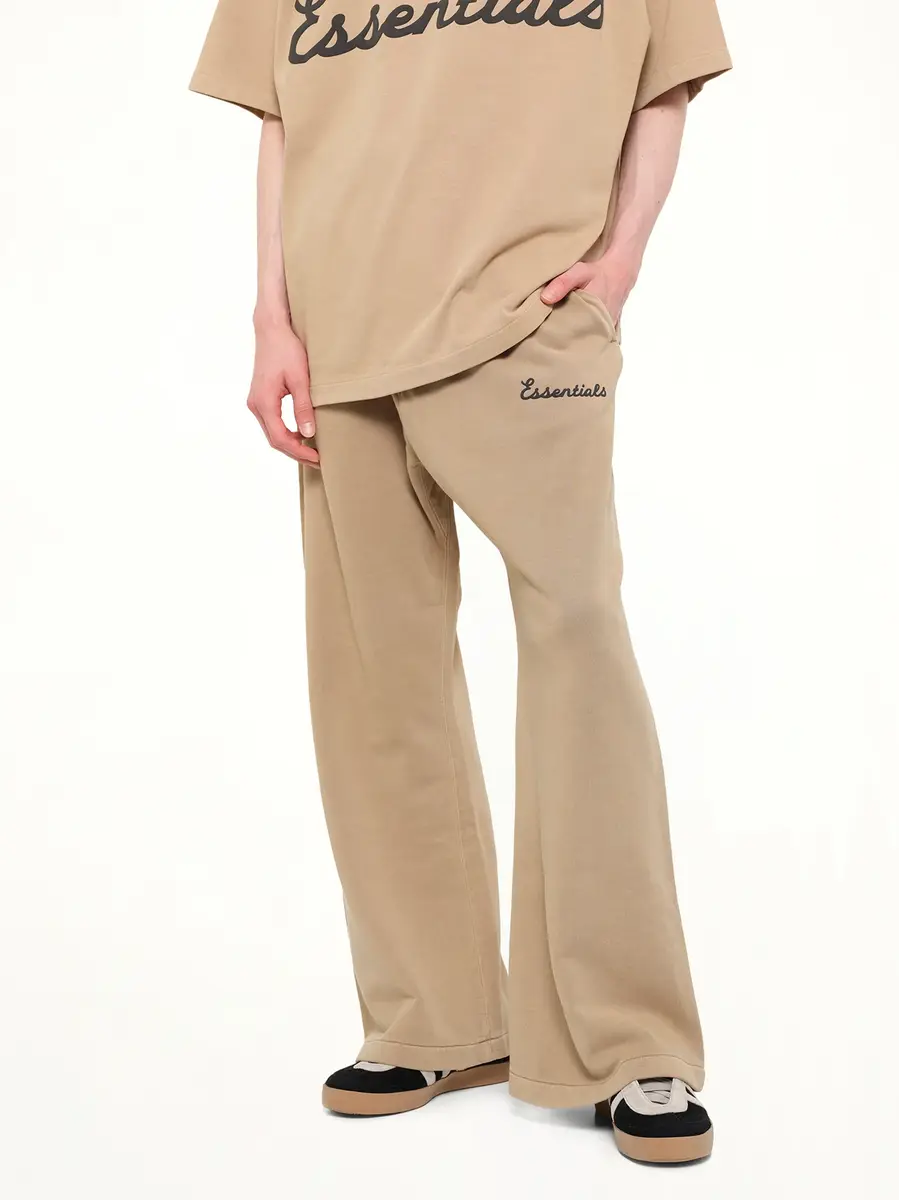 Fear of God Essentials Training Classic Fit Flare Sweatpant in Faded Dune | Thumbnail 6 Fear of God Essentials Training Classic Fit Flare Sweatpant in Faded Dune | Thumbnail 6