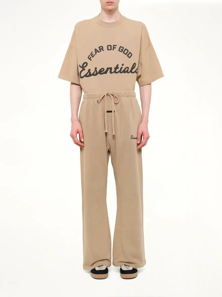 Fear of God Essentials Training Classic Fit Flare Sweatpant in Faded Dune | Thumbnail 7 Fear of God Essentials Training Classic Fit Flare Sweatpant in Faded Dune | Thumbnail 7