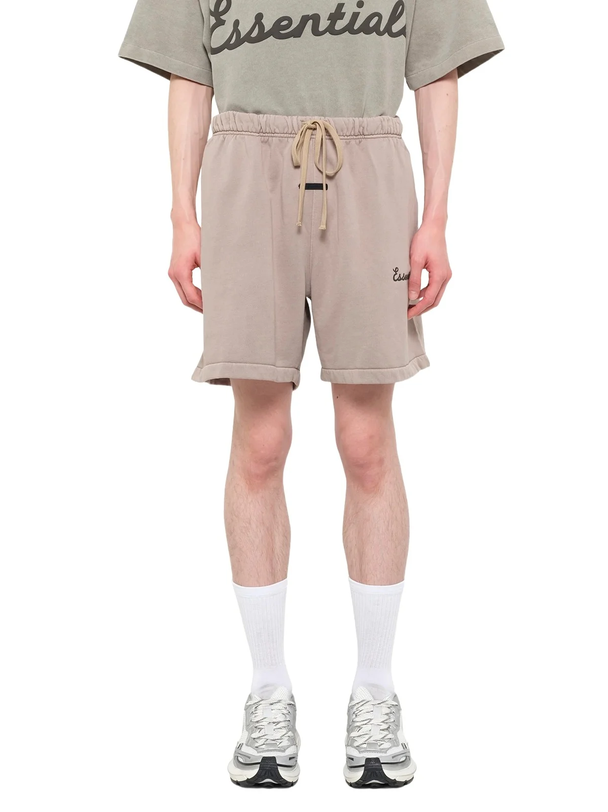 Fear of God Essentials Training Classic Fit Short in Faded Seal