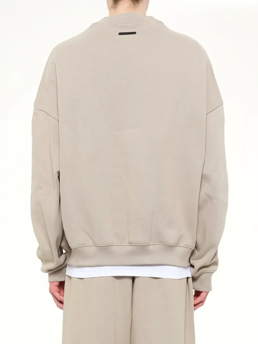 Fear of God Essentials Property Lounge Crewneck Sweatshirt in Seal | Thumbnail 5
