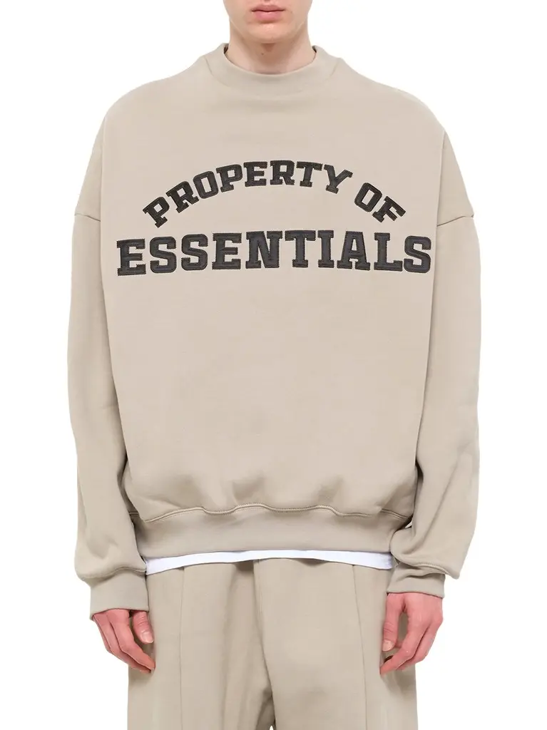 Fear of God Essentials Property Lounge Crewneck Sweatshirt in Seal