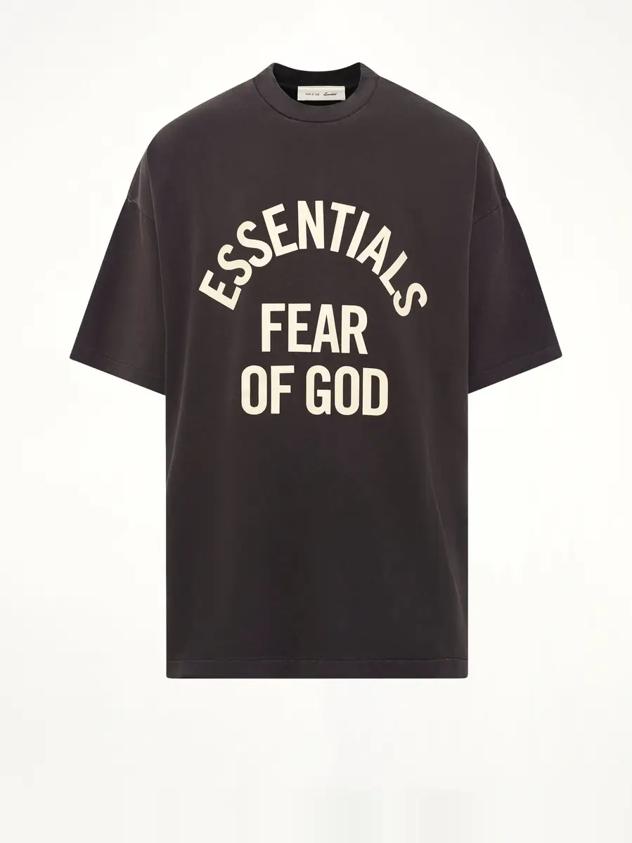 Fear of God Essentials Campus 90's Short Sleeve T-shirt in Faded Black | Thumbnail 2 Fear of God Essentials Campus 90's Short Sleeve T-shirt in Faded Black | Thumbnail 2