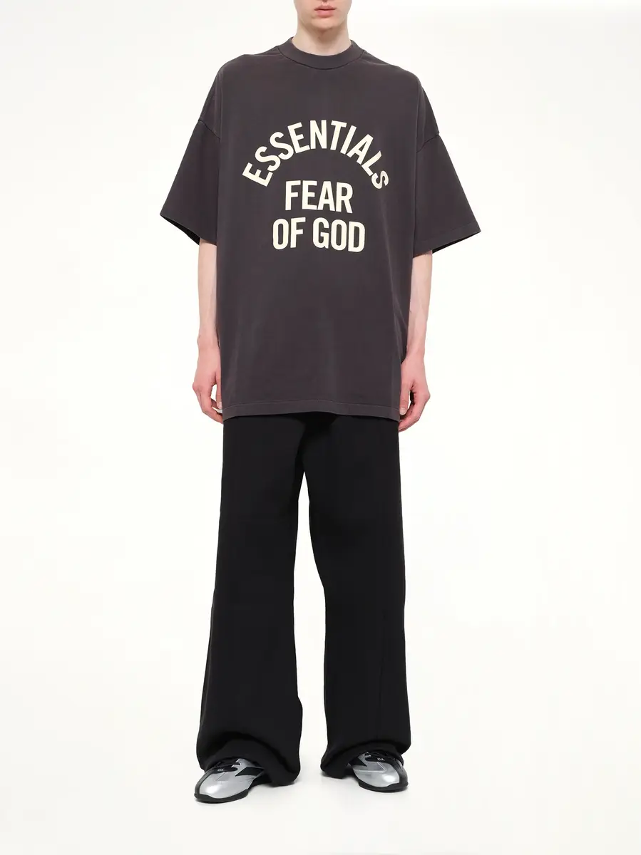 Fear of God Essentials Campus 90's Short Sleeve T-shirt in Faded Black | Thumbnail 4 Fear of God Essentials Campus 90's Short Sleeve T-shirt in Faded Black | Thumbnail 4
