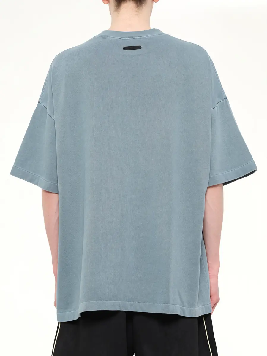 Fear of God Essentials Campus 90's Short Sleeve T-shirt in Faded Coastal | Thumbnail 5 Fear of God Essentials Campus 90's Short Sleeve T-shirt in Faded Coastal | Thumbnail 5