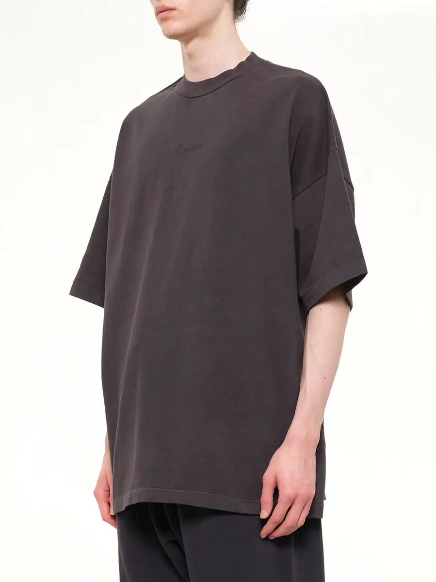 Fear of God Essentials Signature 90's Short Sleeve T-shirt in Faded Black | Thumbnail 3 Fear of God Essentials Signature 90's Short Sleeve T-shirt in Faded Black | Thumbnail 3