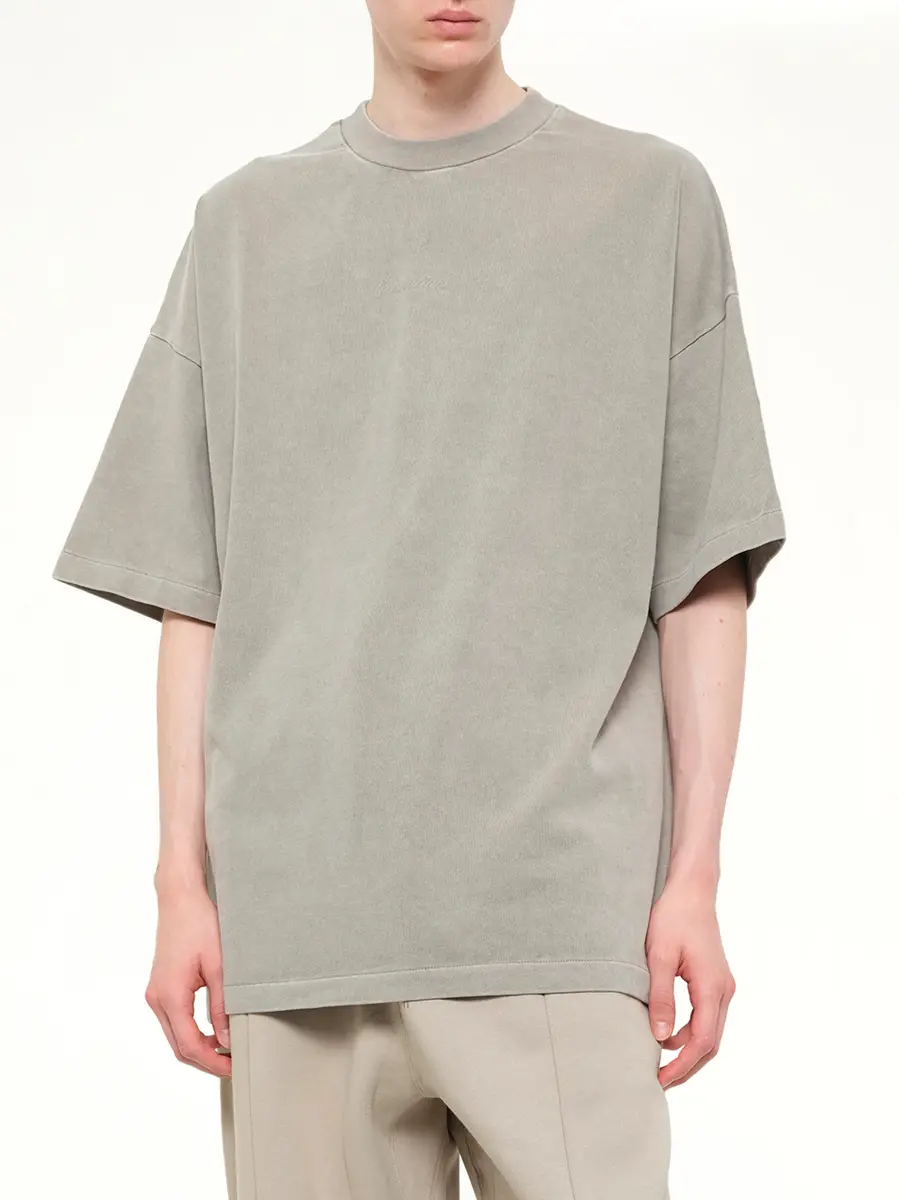 Fear of God Essentials Signature 90's Short Sleeve T-shirt in Faded Seal | Thumbnail 6 Fear of God Essentials Signature 90's Short Sleeve T-shirt in Faded Seal | Thumbnail 6