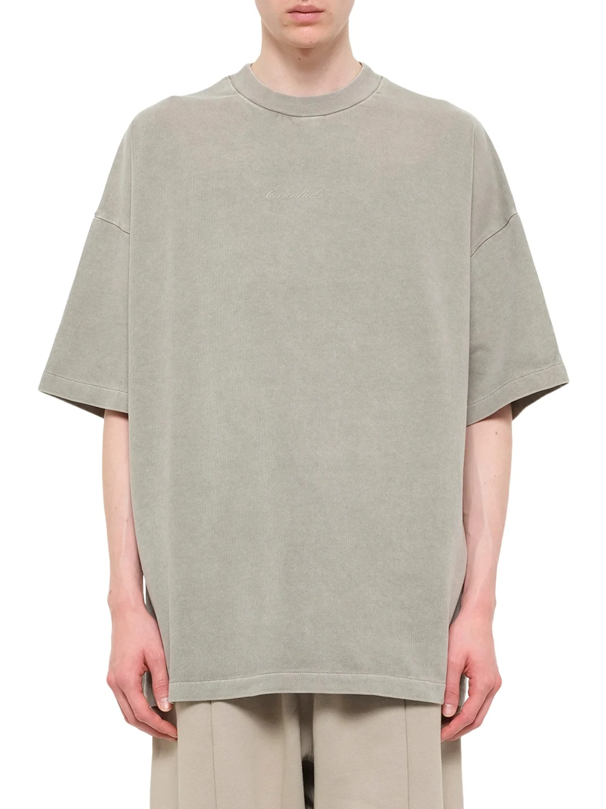 Fear of God Essentials Signature 90's Short Sleeve T-shirt in Faded Seal