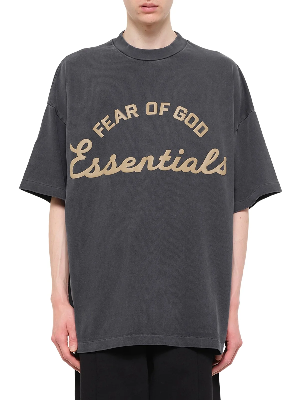 Fear of God Essentials Training 90's Short Sleeve T-shirt in Faded Iron Grey