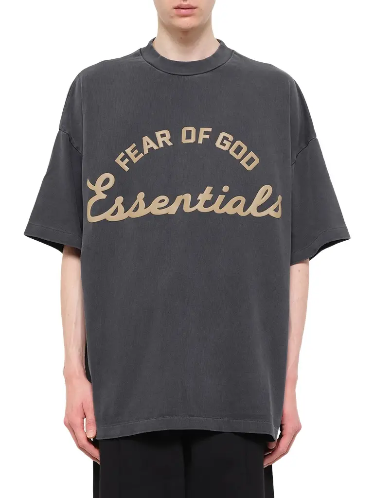 Fear of God Essentials Training 90's Short Sleeve T-shirt in Faded Iron Grey