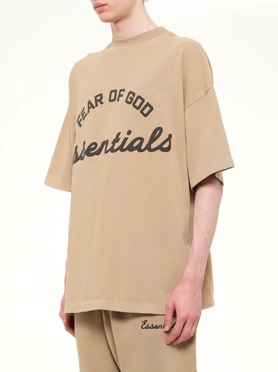 Fear of God Essentials Training 90's Short Sleeve T-shirt in Faded Dune | Thumbnail 3 Fear of God Essentials Training 90's Short Sleeve T-shirt in Faded Dune | Thumbnail 3
