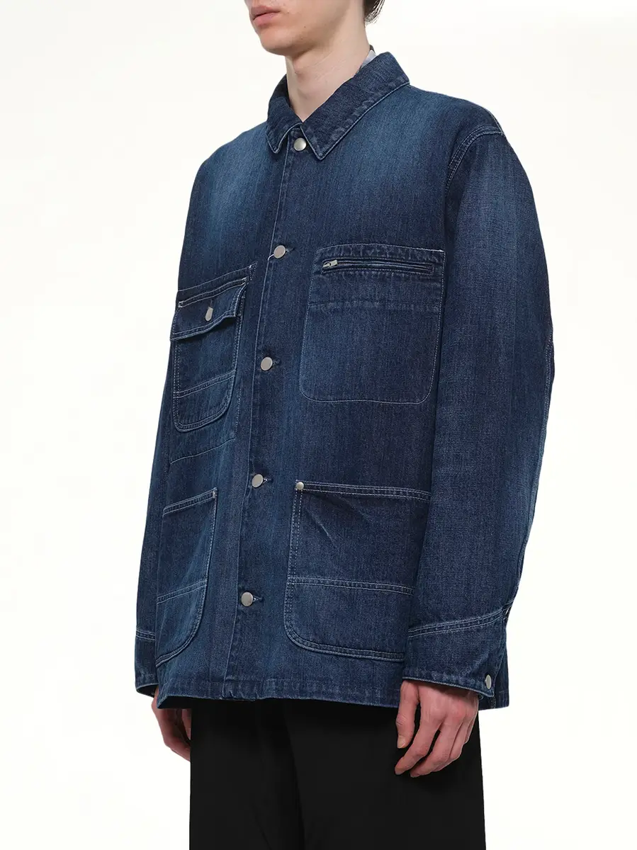 vowels Chore Jacket in Bleached | Thumbnail 3 vowels Chore Jacket in Bleached | Thumbnail 3