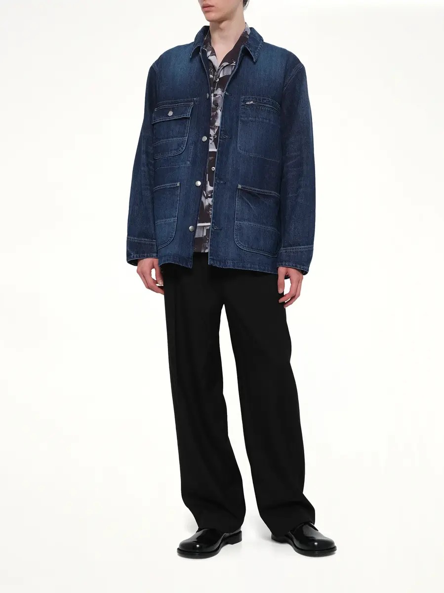 vowels Chore Jacket in Bleached | Thumbnail 4 vowels Chore Jacket in Bleached | Thumbnail 4