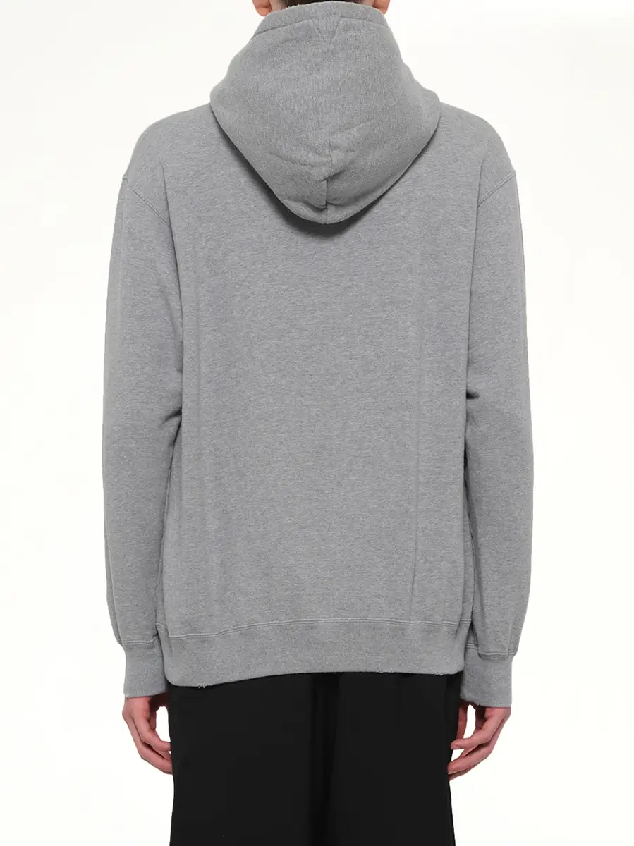 vowels Faded Collegiate Hoodie in Grey Heather | Thumbnail 5 vowels Faded Collegiate Hoodie in Grey Heather | Thumbnail 5