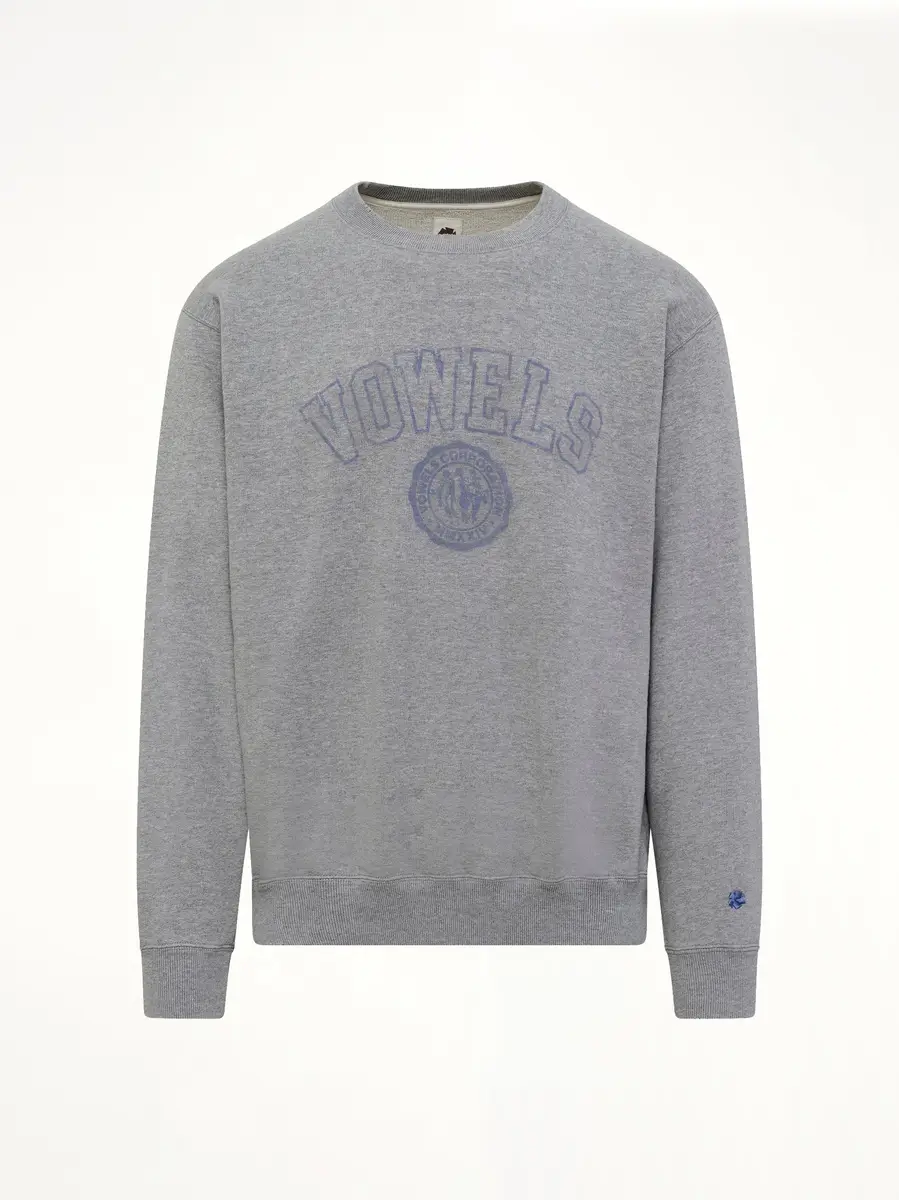 vowels Faded Collegiate Sweatshirt in Grey Heather | Thumbnail 2 vowels Faded Collegiate Sweatshirt in Grey Heather | Thumbnail 2