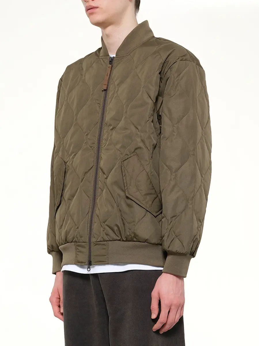 TAION Military Ma-1 Type Down Jacket in Dark Olive | Thumbnail 3